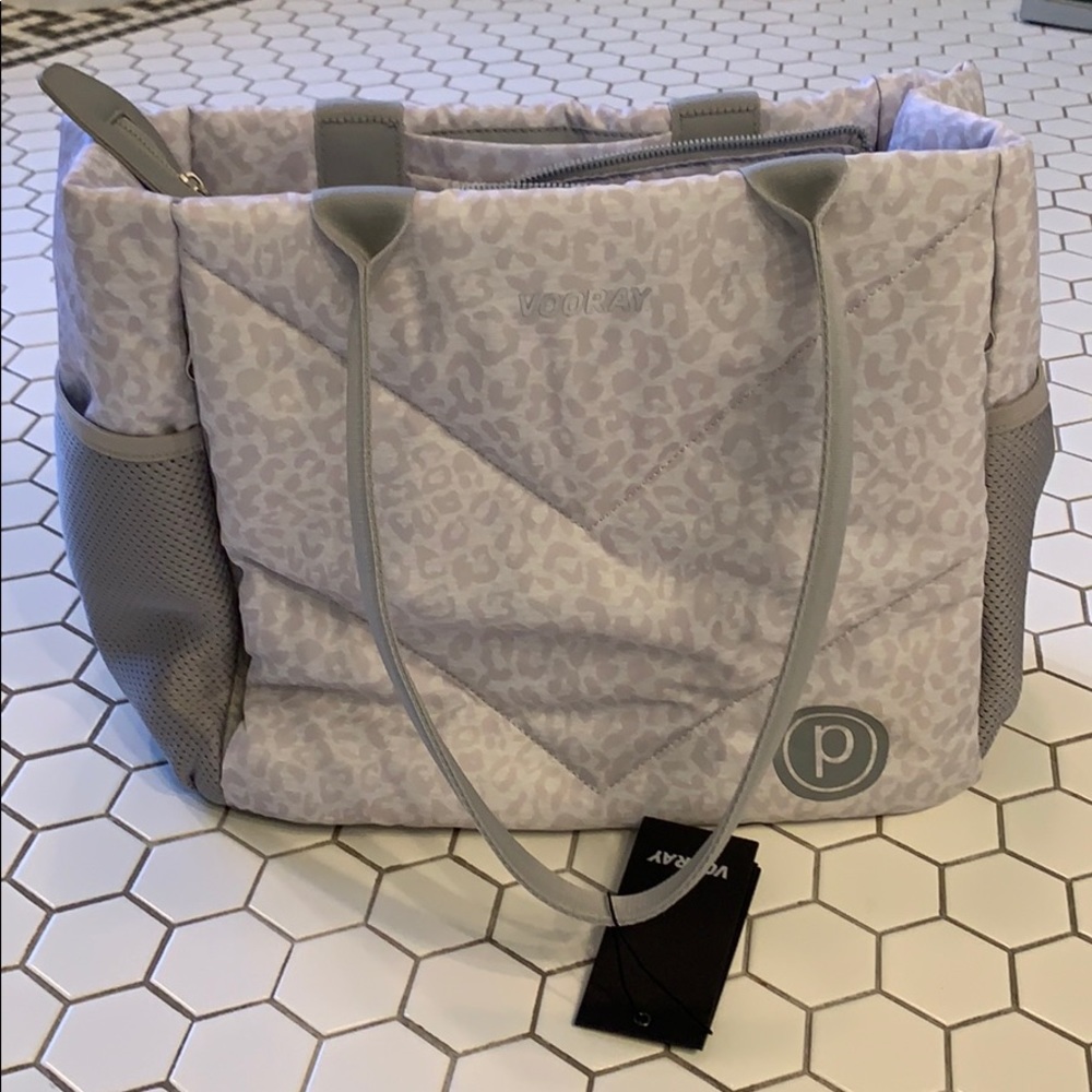 Pure Barre Tote in Snow Lepord